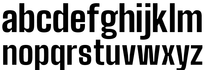 Big Shoulders Text ExtraBold Font LOWERCASE