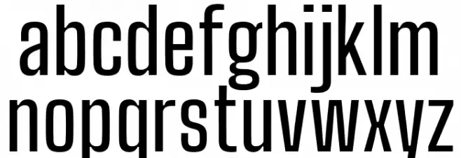 Big Shoulders Text Medium Caratteri MINUSCOLO