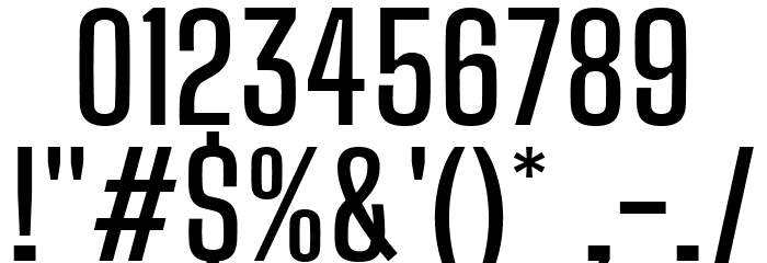 Big Shoulders Text SemiBold Font OTHER CHARS
