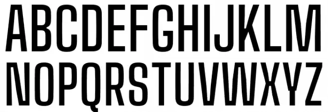 Big Shoulders Text SemiBold Caratteri MAIUSCOLE