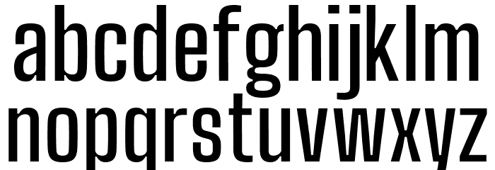 Big Shoulders Text SemiBold Font LOWERCASE