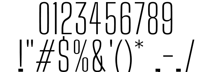 Big Shoulders Text Thin Font OTHER CHARS