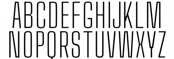 Big Shoulders Text Thin Schriftart Groß