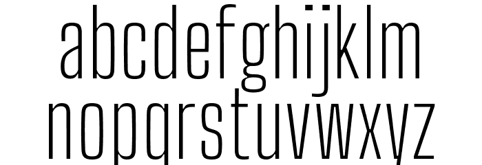Big Shoulders Text Thin Font LOWERCASE