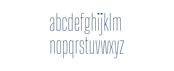 Big Shoulders Thin Lowercase