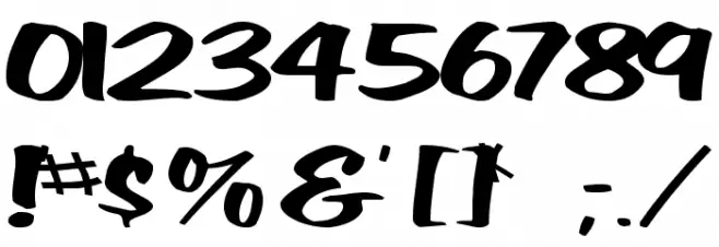 Big Sky Regular ttnorm Font Alte caractere
