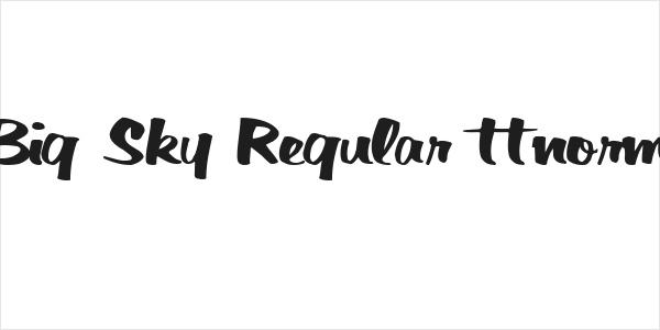 Big Sky Regular ttnorm Logo