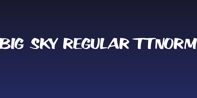 Big Sky Regular ttnorm Social Header