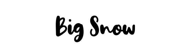 Big Snow  免费字体下载