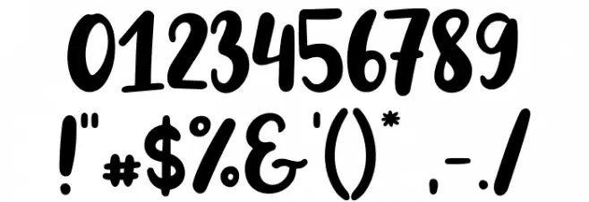 Big Snow Font OTHER CHARS