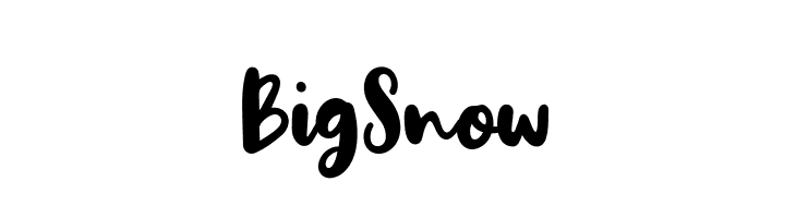 Big Snow  免费字体下载