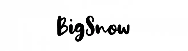 Big Snow  フリーフォントのダウンロード