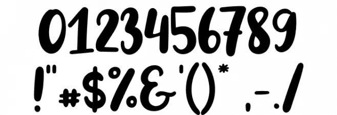 Big Snow Font OTHER CHARS