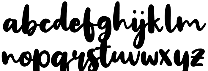 Big Snow Font LOWERCASE