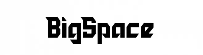 Big Space  フリーフォントのダウンロード