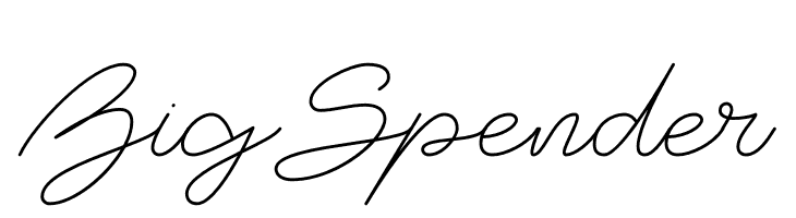 Big Spender  Frei Schriftart Herunterladen