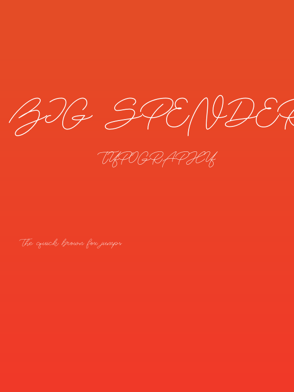 Big Spender Poster