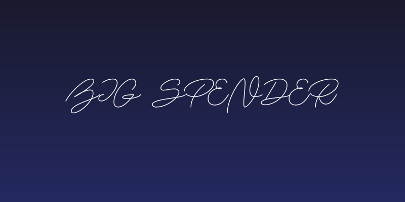 Big Spender Social Header