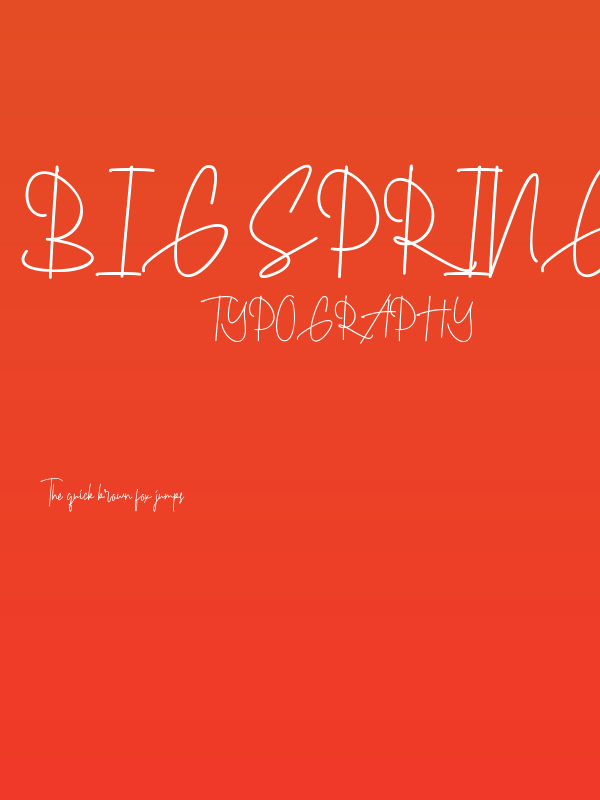 Big Spring Demo Poster