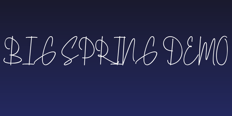 Big Spring Demo Social Header