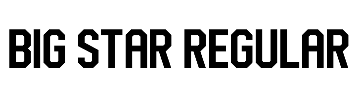 Big Star Regular  font caratteri gratis