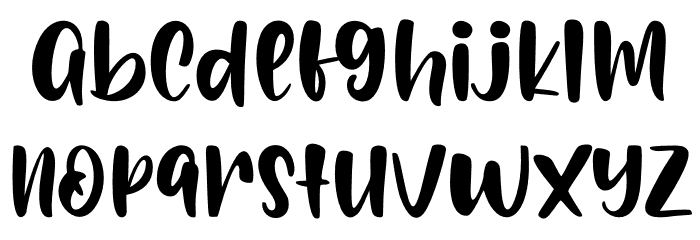 Big Stomach Font LOWERCASE