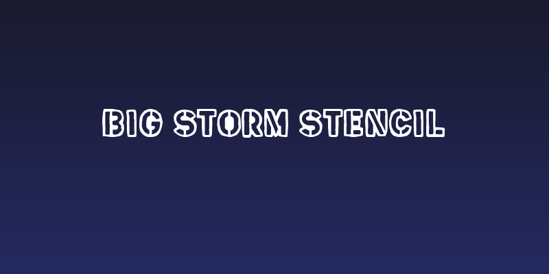 Big Storm Stencil Social Header