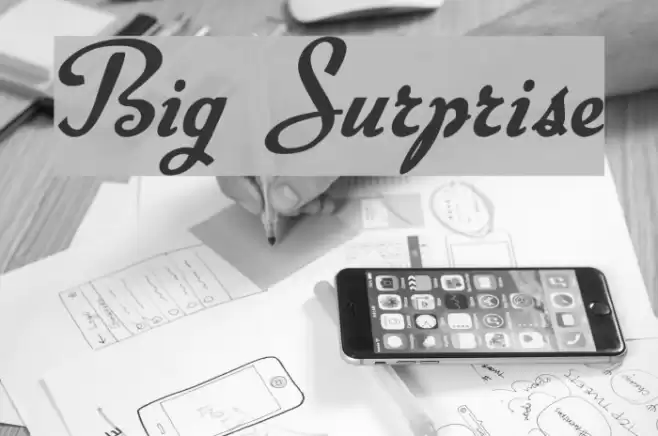 Big Surprise Font examples