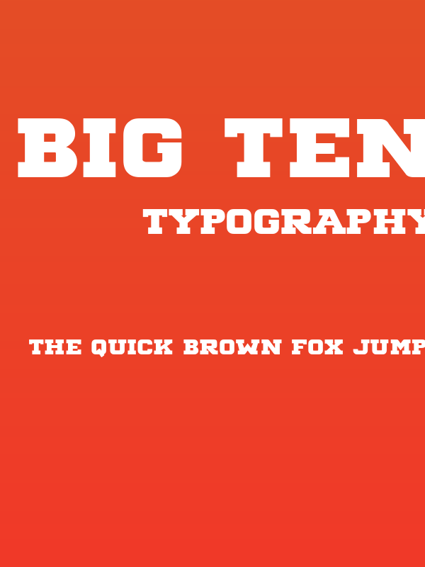 Big Ten Block Poster