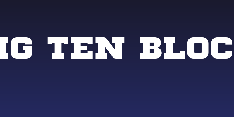 Big Ten Block Social Header