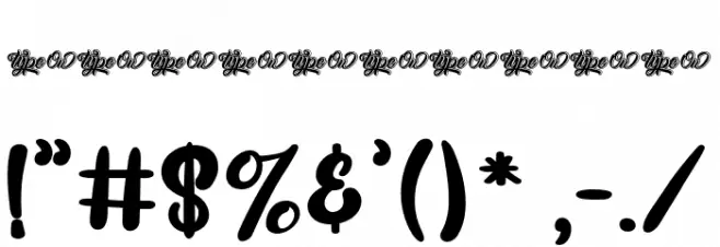Big Ten Regular Font OTHER CHARS