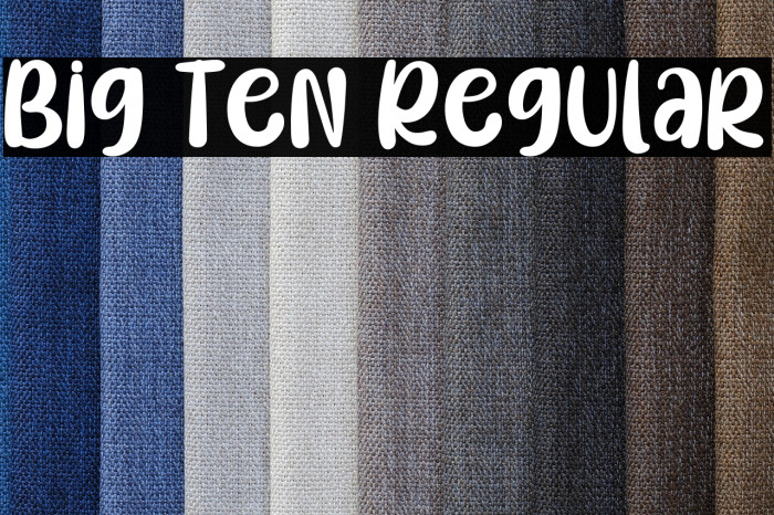 Big Ten Regular Example 1