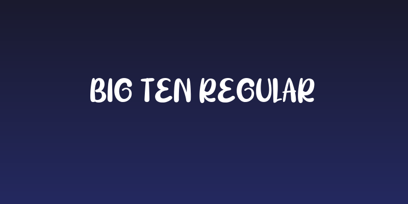 Big Ten Regular Social Header