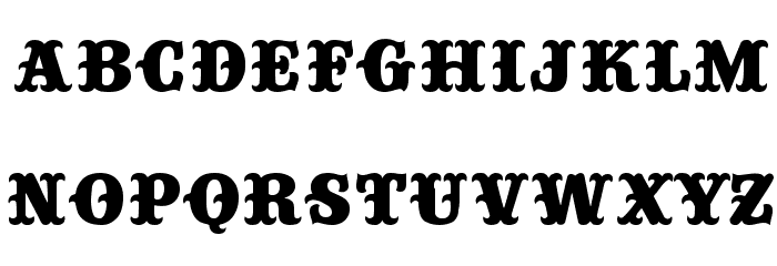 Big Top Font LOWERCASE