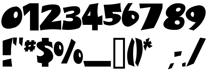Big Truck Font OTHER CHARS