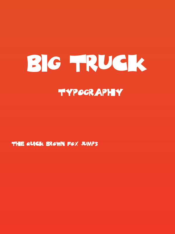 Big Truck Poster