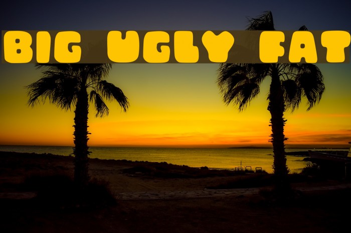 Big Ugly Fat Font examples