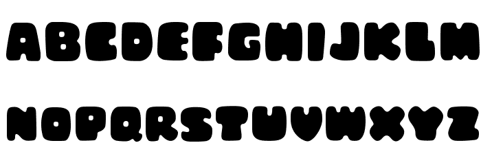 Big Ugly Fat Font LOWERCASE
