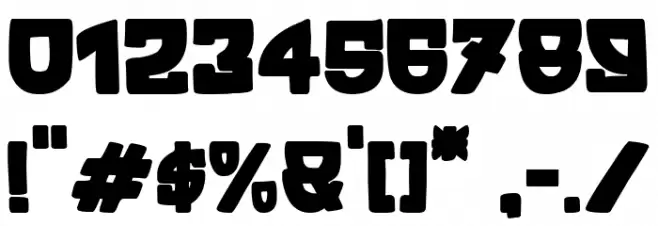 Big Ultra Party フォント その他の文字