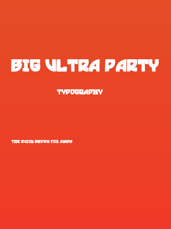 Big Ultra Party Poster