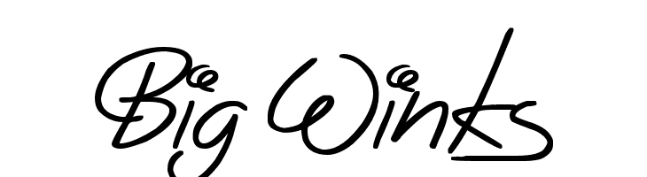 Big Winks  Free Fonts Download