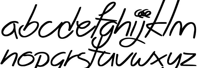 Big Winks Font LOWERCASE