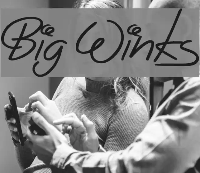 Big Winks Font examples