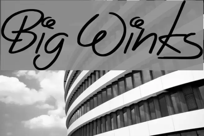 Big Winks Font examples