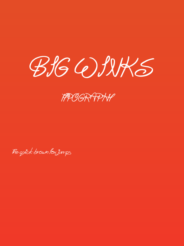 Big Winks Poster