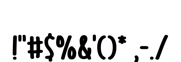 Big Wish Font OTHER CHARS