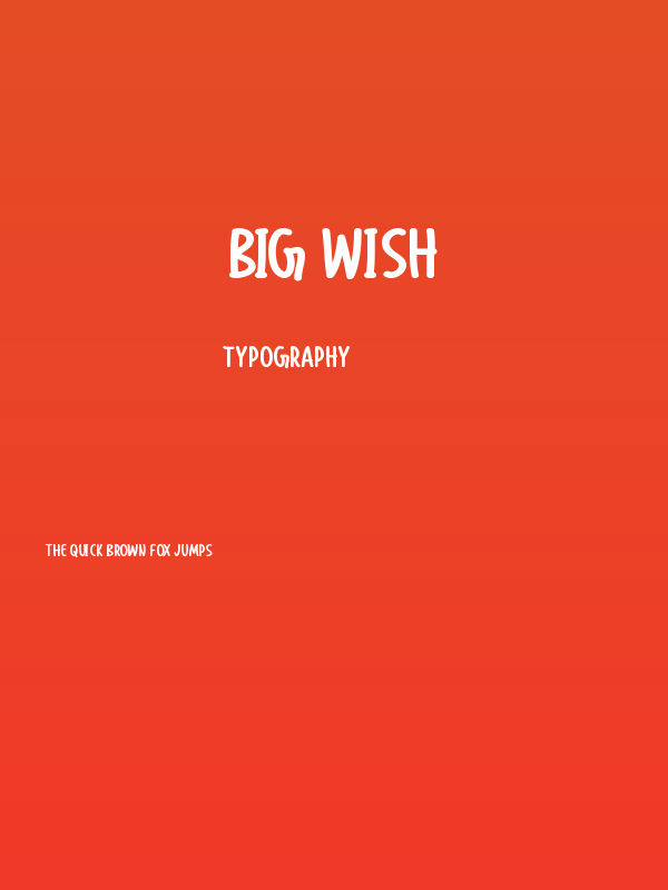 Big Wish Poster