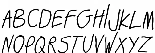 Big Writer Italic خط أحرف كبيرة