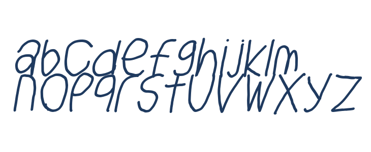 Big Writer Italic Lowercase