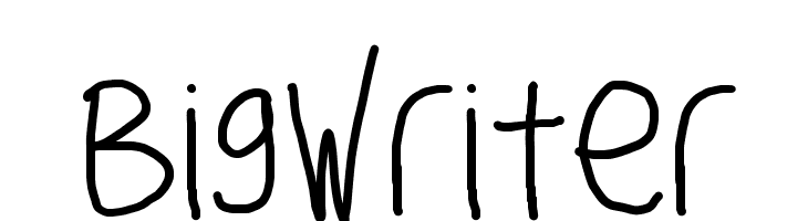 Big Writer Шрифта